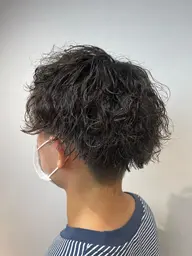 【男性限定】カット+メンズパーマ+後処理トリートメント￥８８００