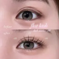 ⭐️【マツエク】すっぴん盛れ♡フラットラッシュ120本まで ⚠︎オフ別途