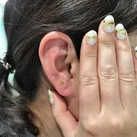 パラジェル付け替えシンプルデザイン＋耳つぼジュエリー✨️