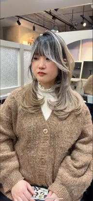 【ご新規様お時間限定】海外風レイヤーカット➕バレイヤージュ🕶️