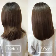 ✨自然なストレートへ✨ダメージレス縮毛矯正(高濃度炭酸ケア+毛髪再生トリートメント付き)