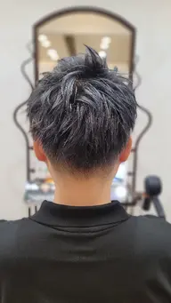 【気分限定クーポン】メンズ /ツーブロ+グラデーションダブルカラー