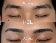 【メンズ】ハリウッドブロウリフト(眉毛流れ矯正、眉Wax、メイク仕上げ✨)似合わせ眉