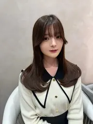 【人気No.1】🩵似合わせカット🇰🇷＋透明感カラー🩷＋1step髪質改善トリートメント💞
