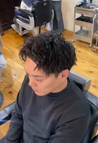 メンズカット＋スパイラルパーマ