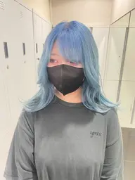 〖🔮透け感ハイトーン×うる艶トリートメント🔮〗カット+ケアブリーチカラー+オージュアトリートメント