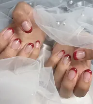 【初回ジェルオフ無料】究極の美フォルム🌟フレンチジェル(オプション/丁寧ケア+パラジェル込み).