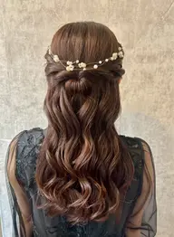 🌙ハーフアップアレンジ🌙