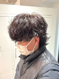 【2回目3回目の方限定クーポン】メンズカット＋パーマ＋カラー＋トリートメント