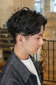 メンズカット＋ニュアンスパーマ　江坂駅徒歩5分【ミニモ限定】