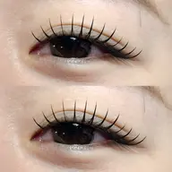 韓国風束間マツエク100本🌷（オフ込）🤍フラットラッシュ、ブラウンカラー＋550円で変更可✨