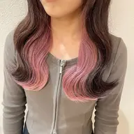 カット+インナーカラー+全体カラー