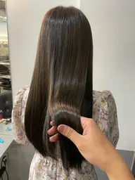 カット+透け感カラー(白髪染め)+髪質改善プレミアムヘアエステ