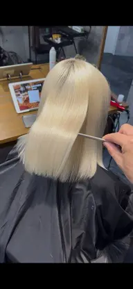 ブリーチ毛でもまっすぐになりたい方必見‼️✨️うる艶酸性ストレート✨️