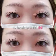 アンドヘルシー🎀フラットラッシュ100本➕まつげパーマ⋈ *。/浦和/アンドヘルシー/束感
