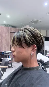 【メンズ専用】<モテる男の>似合わせカット+髪質改善ハイライトカラー