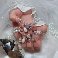 ハンド🎀チップ長さだし10本+ワンカラーパーツつけ放題（オフなし）