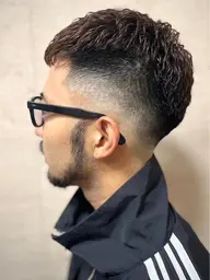 カット+アイロンパーマ