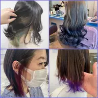 インナーorイヤリングカラー(ブリーチ込み)+前髪カット+トリートメント🦄