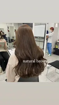 💞🇰🇷韓国系お姉さんに🇰🇷💞透明感韓国風ブラウンカラー＋コテ巻き仕上げ🫧