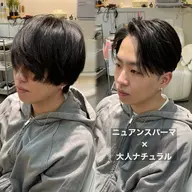 🌟【新店舗オープン】メンズ人気No1.🌟メンズパーマ+カット+スチームトリートメントor頭皮ケア