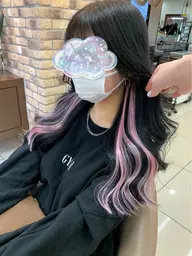 🤍カラーせずに推しカラーを入れたい方におすすめ🩵ポイントエクステ10本