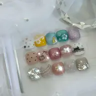 フットネイル  親指アート 🧡(オフ込み)