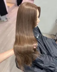 【ダブルカラー🤎】ケアブリーチ1回+オンカラー（ベージュ系）