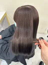 【✨サラツヤ美髪コース✨】髪質改善ストレート＋似合わせ小顔カット＋カラー【2回目以降¥30880】