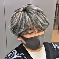 メンズカット+ハイライト