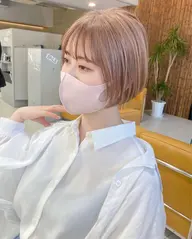 【🫧ミニモ限定🌼ショートの方限定✨】ショートカット+ブリーチなしダブルカラー+ダメージ補修トリートメント