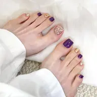 【👣FOOT】持ち込みデザイン・パーツ&ストーンつけ放題「ジェルオフ無料」