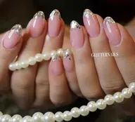 【チップ長さだし】美フォルム長さだし カラー1色プラスストーン10個付き