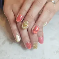 ハートマグネットネイル❤