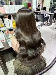 【🧚🏻‍♀️透明感アップ💫】ブリーチなしダブルカラー🎀＋前髪カット＋髪質改善トリートメント🫧