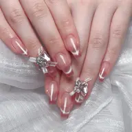 🍬🍒10本チップ長さ出し+マグネットフレンチ·パーツ2個付き「ジェルオフ無料」