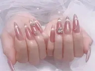 チップ長さだしチークネイルorマグネットフレンチ✨