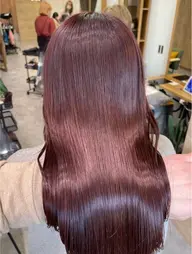 【うる艶シルクカラー🪽✨️】カラー(ワンカラー)➕Aujua 4stepトリートメント🫧