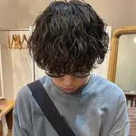 🉐1月.2月限定🉐波巻きパーマ+メンズカット+トリートメント¥18200→¥12000