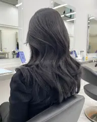 【就活/社会人におすすめ】色が残りづらい特殊カラー剤の暗髪ワンカラー＋オリジナルトリートメント