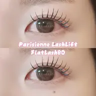 《本日限定価格❗️》パリエク💖【パーマ+フラットラッシュ80本】✅詳細必読⚠️現金決済/オフ込みOKLED変更◎