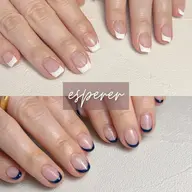 ［オフ有り★ケア付］ハンド:フレンチネイル¥3,500クリアベースのフレンチ🤍カラーチェンジOK✨