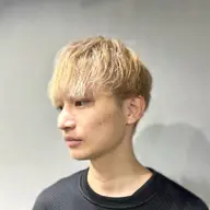 メンズカット＋ブリーチオンカラー¥17980