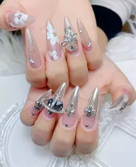 【超人気NO.1】❤️チップ長さだし持ち込みデザイン10やリ放題ネイル