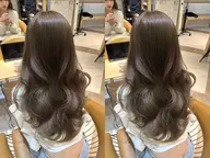 【初カラーにおすすめ‼️】ブリーチなしダブルカラー🩷+ダメージ補修トリートメント✨✨