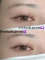 🎶上まつ毛パーマ+束感コーティング🎶