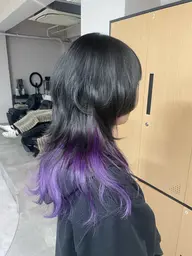 全体カット+ポイントブリーチ+フルカラー〚インナーカラー/ハイライト/グラデーション〛