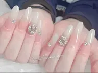 Jrネイリスト(オフなし) 人気No.2  ロングスカルプ シンプルネイルチップ―¥4280