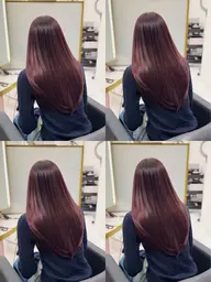 🉐【U24ミニモ学割限定】🩷1日2人まで✨韓国風ブリーチなしカラー🩷＋バイカルテ３ステップトリートメント✨