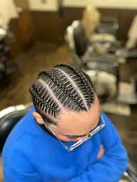 コーンロウ(cornrow)1本